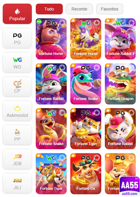 Experiência de Jogos aa55.com